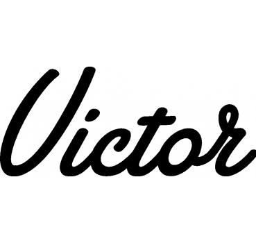 Victor - Schriftzug aus Birke-Sperrholz