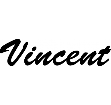 Vincent - Schriftzug aus Birke-Sperrholz