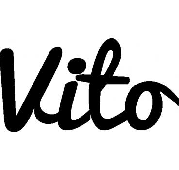 Vito - Schriftzug aus Birke-Sperrholz