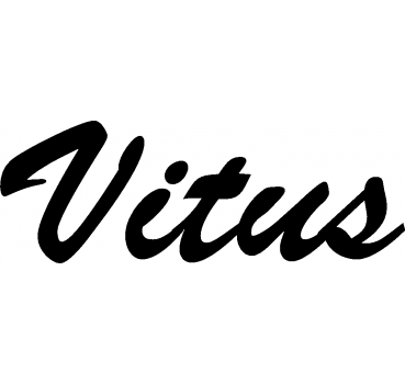 Vitus - Schriftzug aus Birke-Sperrholz