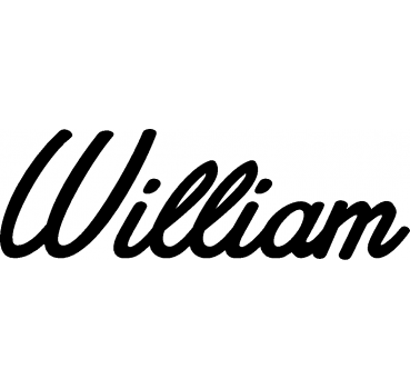 William - Schriftzug aus Birke-Sperrholz