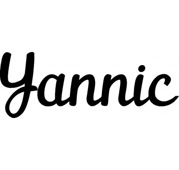 Yannic - Schriftzug aus Birke-Sperrholz