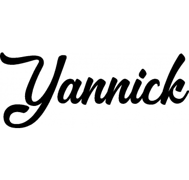 Yannick - Schriftzug aus Birke-Sperrholz