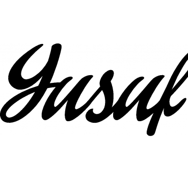 Yusuf - Schriftzug aus Birke-Sperrholz