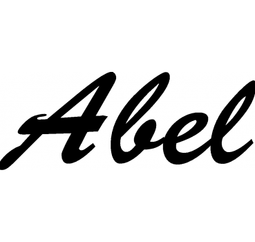 Abel - Schriftzug aus Buchenholz