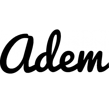 Adem - Schriftzug aus Buchenholz