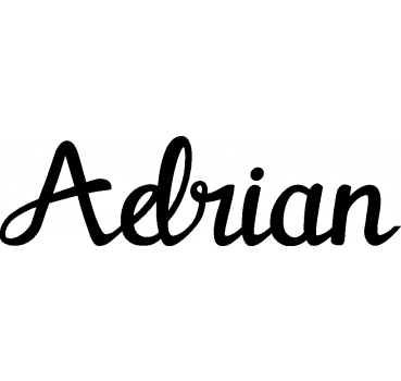 Adrian - Schriftzug aus Buchenholz