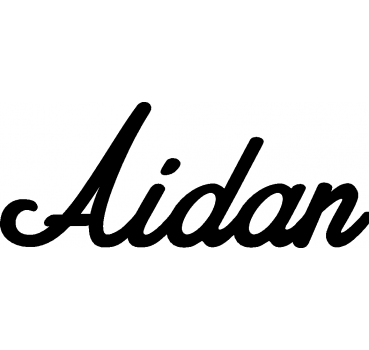 Aidan - Schriftzug aus Buchenholz