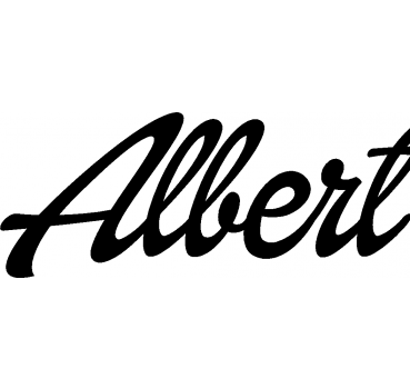 Albert - Schriftzug aus Buchenholz