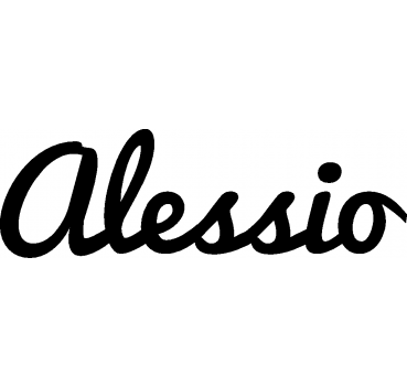 Alessio - Schriftzug aus Buchenholz