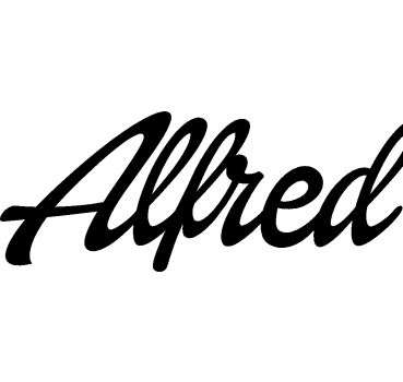 Alfred - Schriftzug aus Buchenholz
