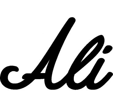 Ali - Schriftzug aus Buchenholz