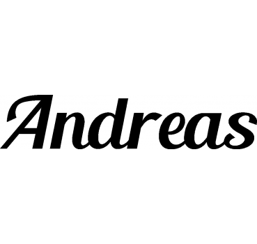 Andreas - Schriftzug aus Buchenholz