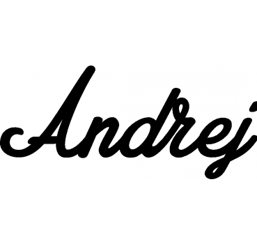 Andrej - Schriftzug aus Buchenholz