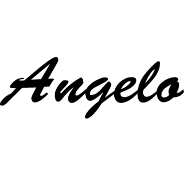 Angelo - Schriftzug aus Buchenholz
