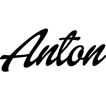 Anton - Schriftzug aus Buchenholz