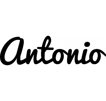 Antonio - Schriftzug aus Buchenholz