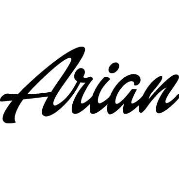 Arian - Schriftzug aus Buchenholz