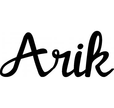 Arik - Schriftzug aus Buchenholz