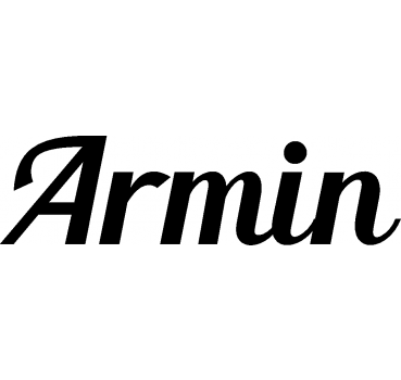 Armin - Schriftzug aus Buchenholz