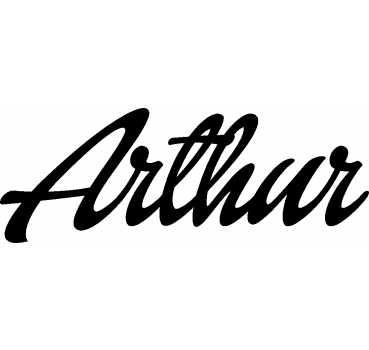 Arthur - Schriftzug aus Buchenholz