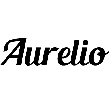Aurelio - Schriftzug aus Buchenholz