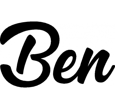 Ben - Schriftzug aus Buchenholz