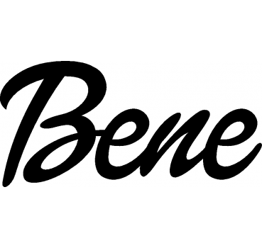 Bene - Schriftzug aus Buchenholz