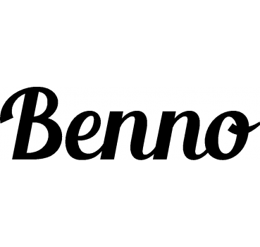 Benno - Schriftzug aus Buchenholz