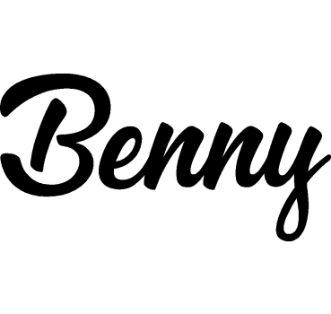 Benny - Schriftzug aus Buchenholz