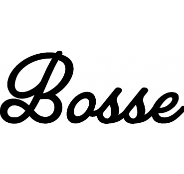 Bosse - Schriftzug aus Buchenholz
