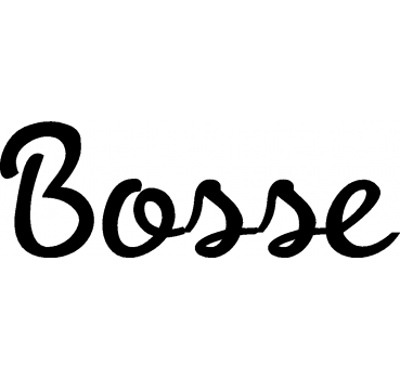 Bosse - Schriftzug aus Buchenholz