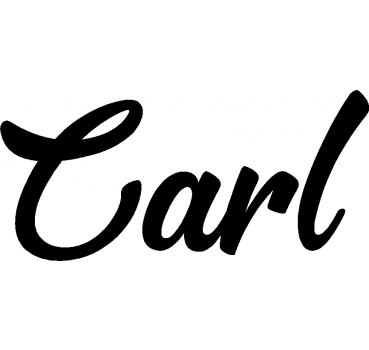 Carl - Schriftzug aus Buchenholz