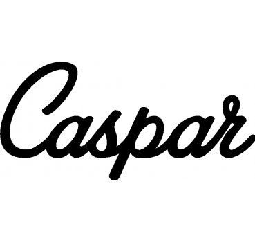 Caspar - Schriftzug aus Buchenholz