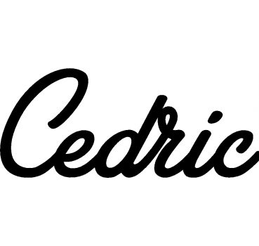 Cedric - Schriftzug aus Buchenholz