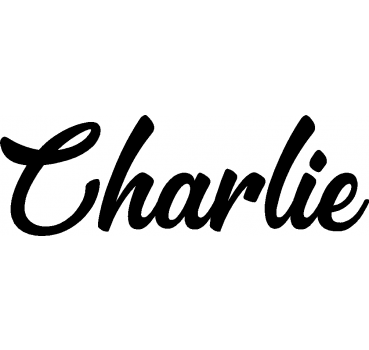 Charlie - Schriftzug aus Buchenholz