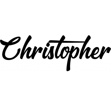 Christopher - Schriftzug aus Buchenholz