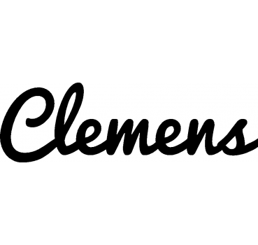 Clemens - Schriftzug aus Buchenholz