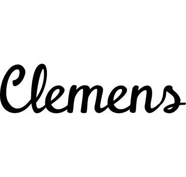 Clemens - Schriftzug aus Buchenholz