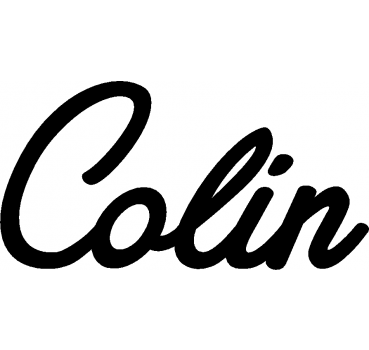 Colin - Schriftzug aus Buchenholz