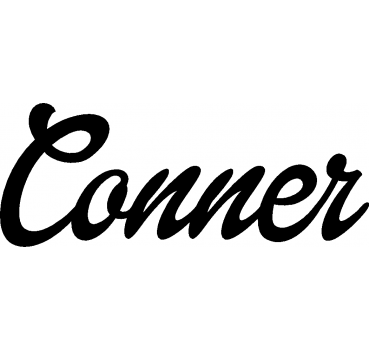 Conner - Schriftzug aus Buchenholz