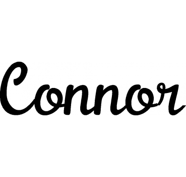 Connor - Schriftzug aus Buchenholz