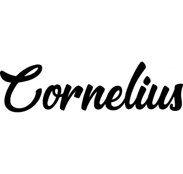 Cornelius - Schriftzug aus Buchenholz