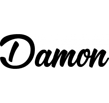 Damon - Schriftzug aus Buchenholz