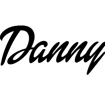 Danny - Schriftzug aus Buchenholz