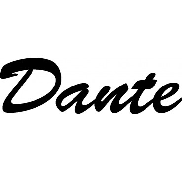 Dante - Schriftzug aus Buchenholz