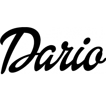Dario - Schriftzug aus Buchenholz
