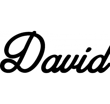 David - Schriftzug aus Buchenholz
