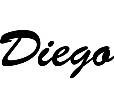 Diego - Schriftzug aus Buchenholz