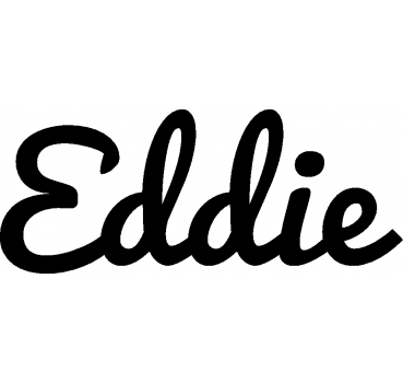 Eddie - Schriftzug aus Buchenholz